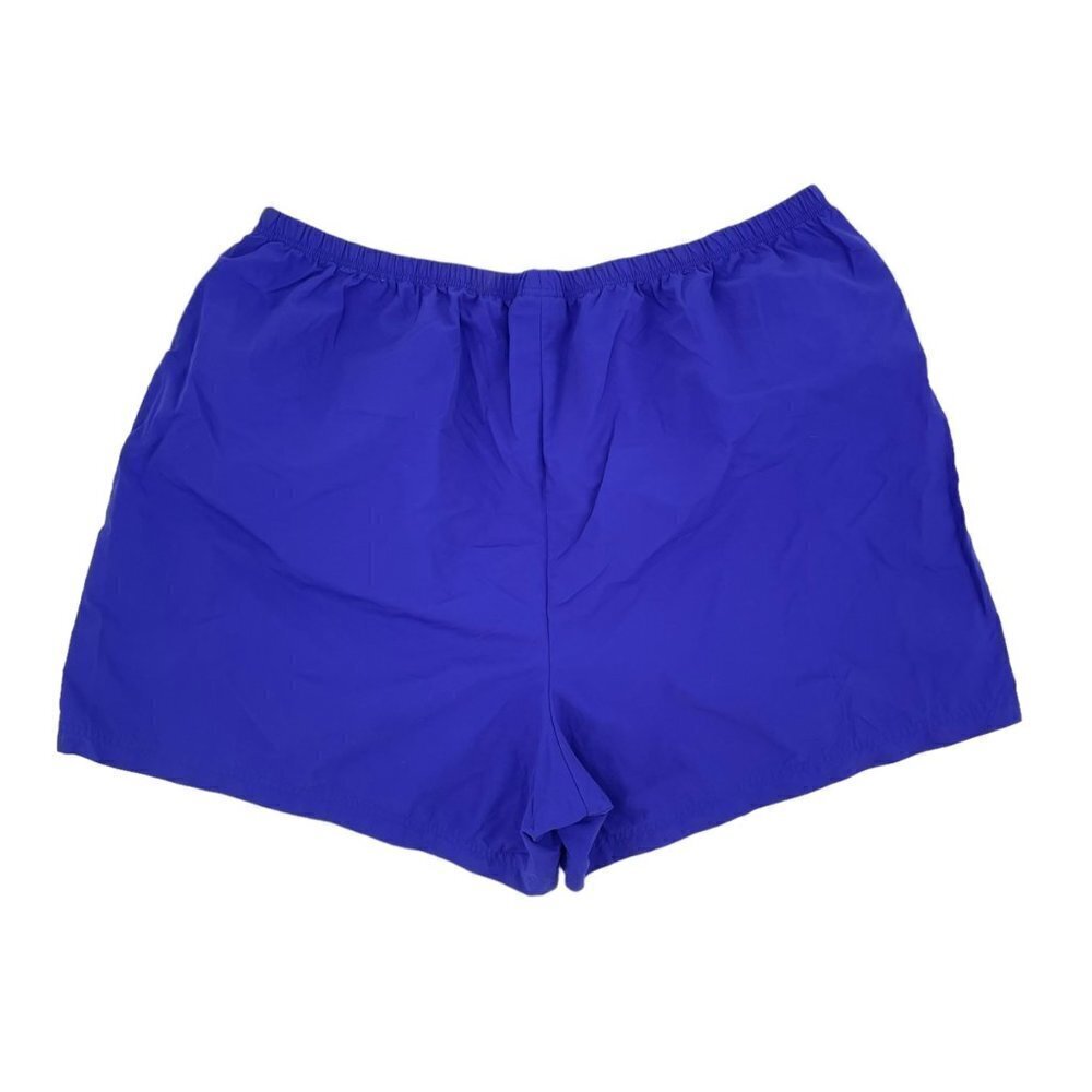 Lands' End Cobalt Blue Elastic Waist Pull On Nylon Shorts Womens Size 3X Casual